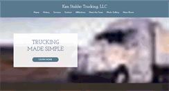Desktop Screenshot of kenstablertrucking.com
