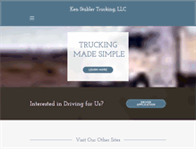 Tablet Screenshot of kenstablertrucking.com